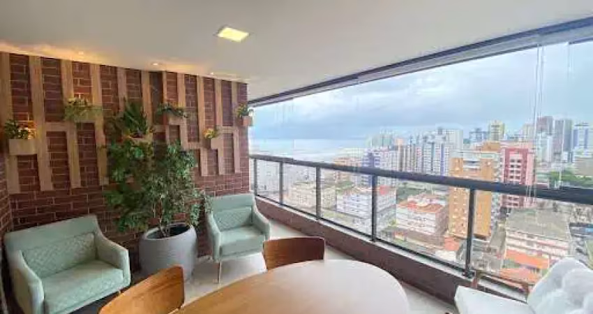 Apartamento com 3 dormitórios à venda, 145 m² por r$ 1.650.000,00 - guilhermina - praia grande/sp