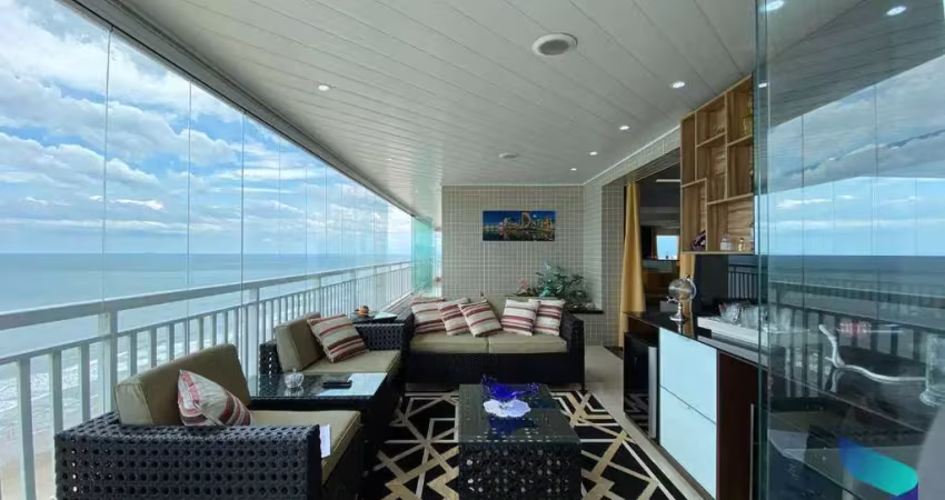 Cobertura com 3 dormitórios à venda, 326 m² por r$ 3.500.000,00 - aviação - praia grande/sp
