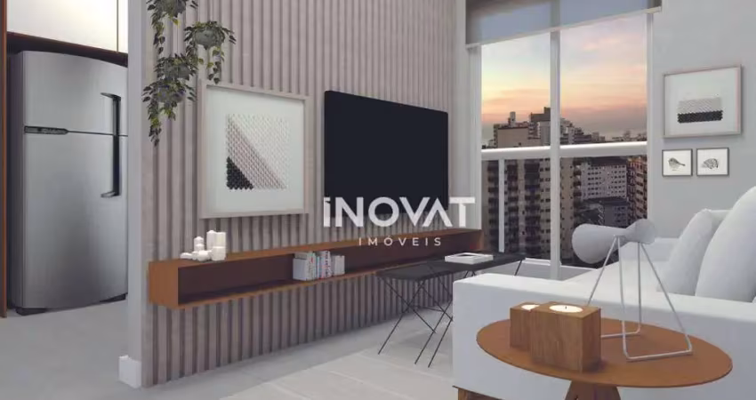 Apartamento com 1 dormitório à venda, 37 m² por r$ 290.000,00 - boqueirão - praia grande/sp