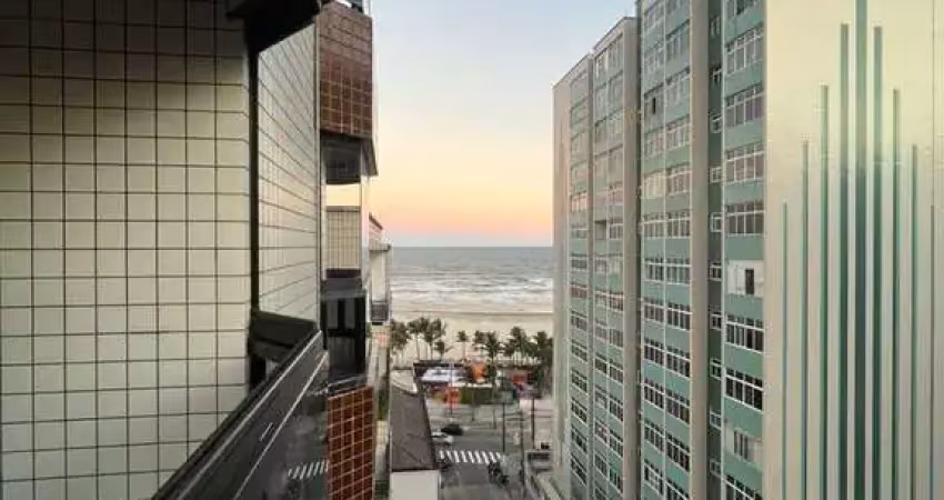 Apartamento 02 dormitório com 01 suíte | vista mar | 03 sacadas, na guilhermina.
