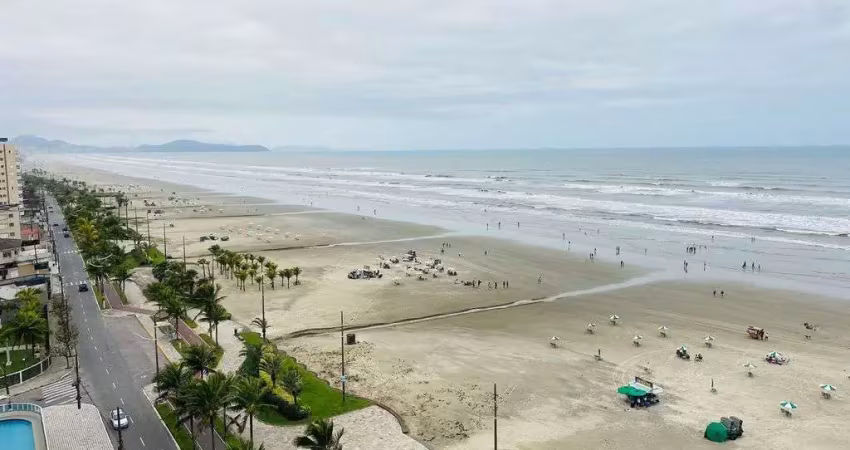 Apartamento 02 dormitórios frente mar no balneário maracanã.