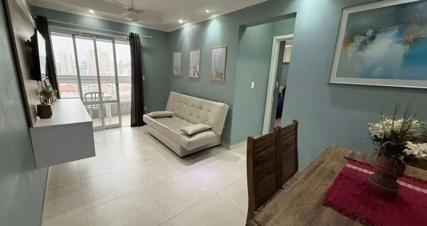 Apartamento decorado com 1 dormitório e living ampliado no boqueirão – pg/sp