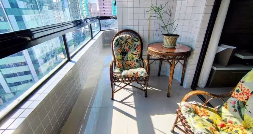 Apartamento 2 dorm 1 suíte 77m²  com piscina na vila tupi - pg