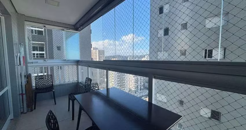 Apartamento mobiliado vista mar de 1 suíte no boqueirão – praia grande | sp
