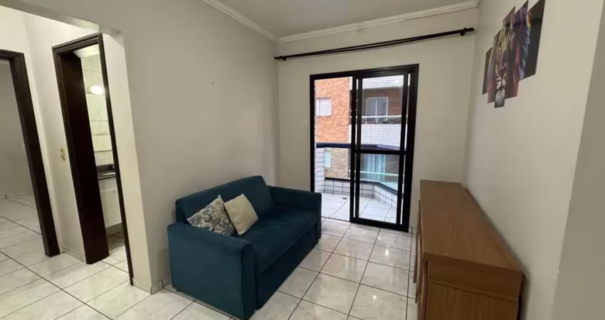 Apartamento de 1 dormitório com sacada no canto do forte praia grande/s.p.