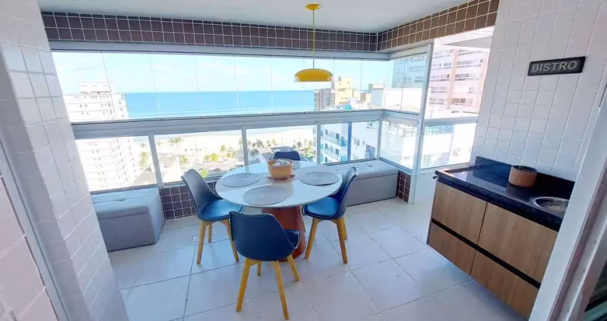 Apartamento 2 dorms com suíte e vista mar no boqueirão – praia grande/sp