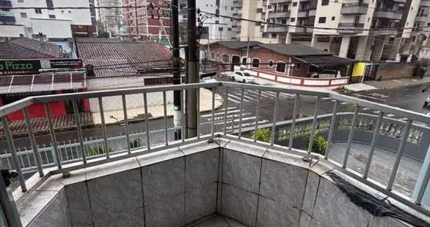 Apartamento de 1 dormitório  com piscina a 300 metros da praia na vila tupi