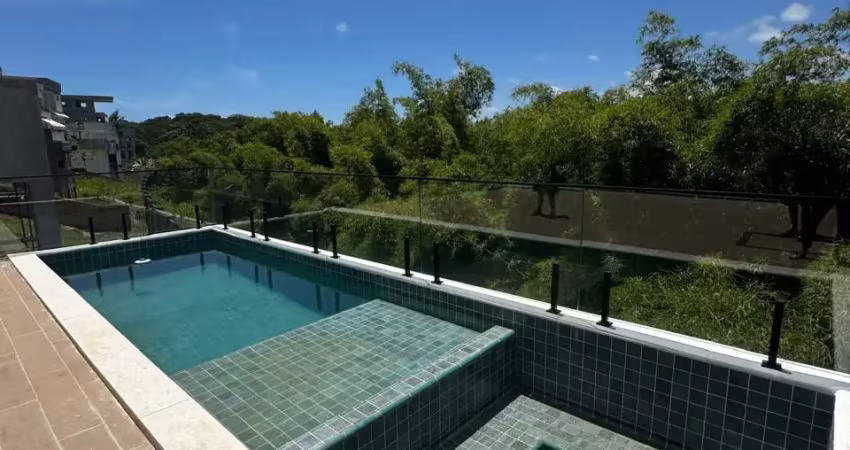 Luxuosa casa com 4 suítes e vista para área preservada no alphaville litoral norte 2