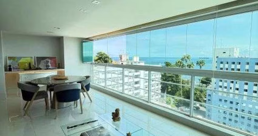 Barra Porto: 4/4 transformada em 2 suítes, andar alto, vista mar