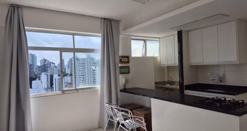 Belíssimo apartamento de 1/4 sala na barra, vista mar
