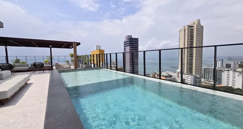 Belíssimo stúdio na vitória com vista para baia de todos os santos