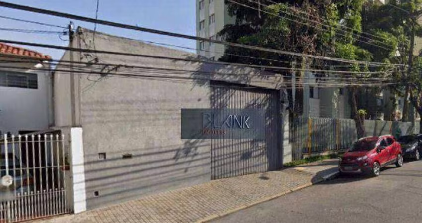 Galpão, 290 m² - venda por R$ 2.500.000,00 ou aluguel por R$ 21.500,00/mês - Chácara Inglesa - São Paulo/SP