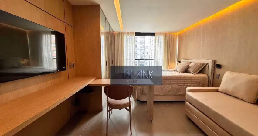 Studio com 1 dormitório para alugar, 30 m² por r$ 7.000,00/mês - itaim bibi - são paulo/sp