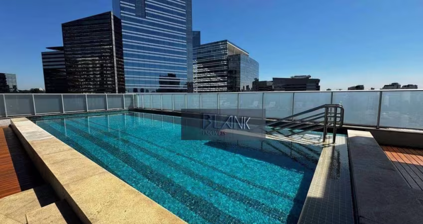 Apartamento com 1 dormitório para alugar, 33 m² por R$ 4.634,82/mês - Santo Amaro - São Paulo/SP