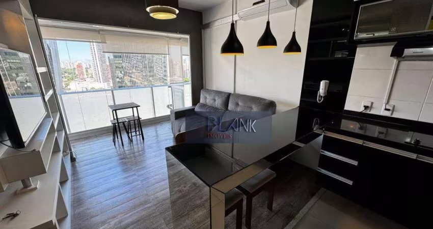 Apartamento com 1 dormitório para alugar, 33 m² por R$ 5.708,89/mês - Santo Amaro - São Paulo/SP