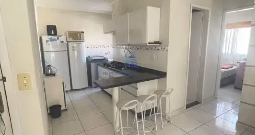 Apartamento de 2 dormitórios, sacada com churrasqueira, 1 vaga garagem, florianópolis/sc