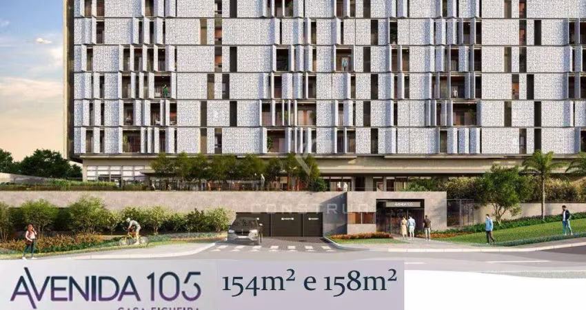 Avenida 105 campinas: apartamentos de alto padrão com 154m² e 158m² no novo bairro planejado casa figueira
