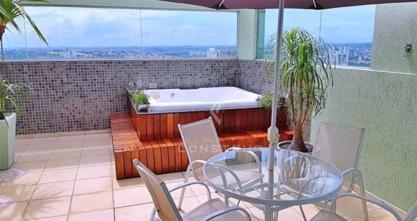 Linda cobertura - 190 m² - 3 quartos sendo 1 suíte - 3 vagas - taquaral - campinas, sp.