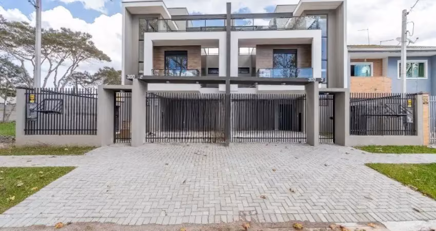 Sobrado tríplex com excelente acabamento pronto para morar no bairro  pineville  em pinhais