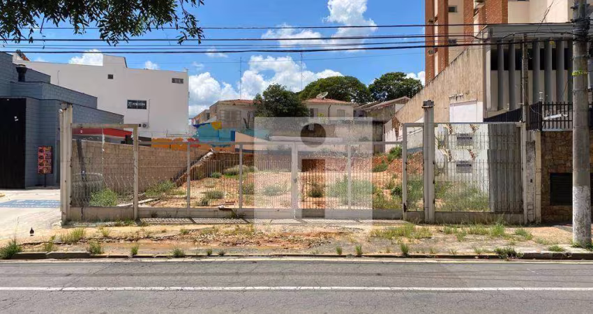 Terreno, 674 m² - venda por R$ 2.990.000,00 ou aluguel por R$ 17.320,20/mês - Jardim Paraíso - Campinas/SP