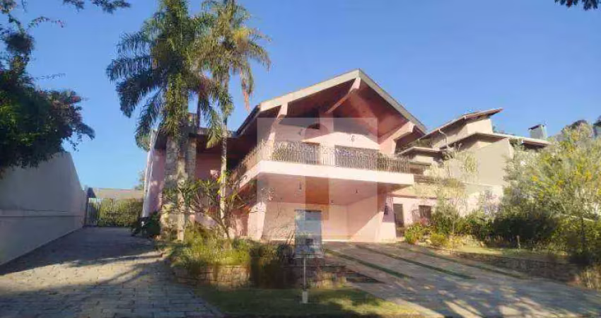 Casa térrea com 3 suítes, 485 m² - venda por r$ 2.750.000 ou aluguel por r$ 17.450/mês - jardim botânico (sousas) - campinas/sp