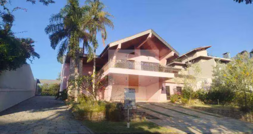 Casa térrea com 3 suítes, 485 m² - venda por r$ 2.750.000 ou aluguel por r$ 17.450/mês - jardim botânico (sousas) - campinas/sp