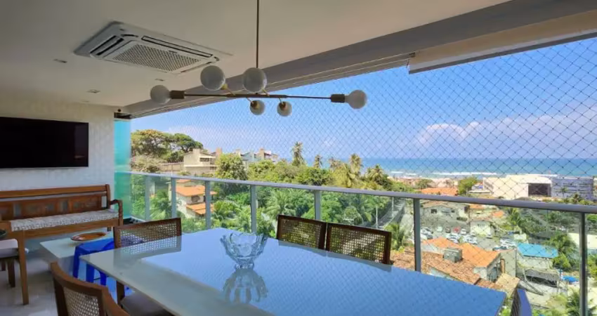Apartamento 3/4 Decorado | Pituaçú | Reformado | Nascente | Vista Mar | 89 m²: