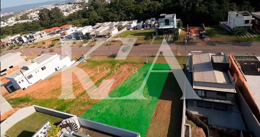 Terreno no condomínio ibi aram 2 com 368 metros quadrados em aclive, excelente localização em itupeva sp- condomínio com lazer completo.