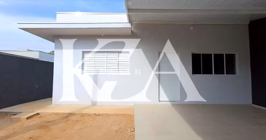 Casa Nova TÉRREA- Jardim Itália em Itupeva- Sp- Com 2 dormitórios amplos, sendo 1 suíte- Quintal