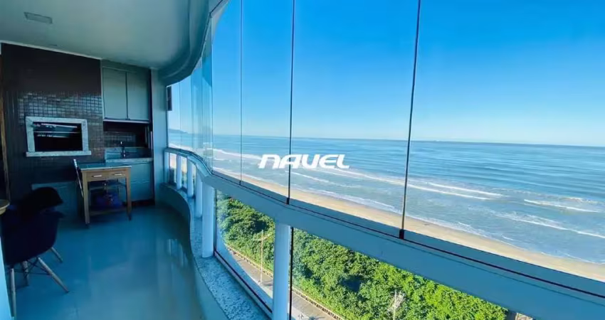 Apartamento frente mar - semi mobilido - centro/ navegantes - 123m²