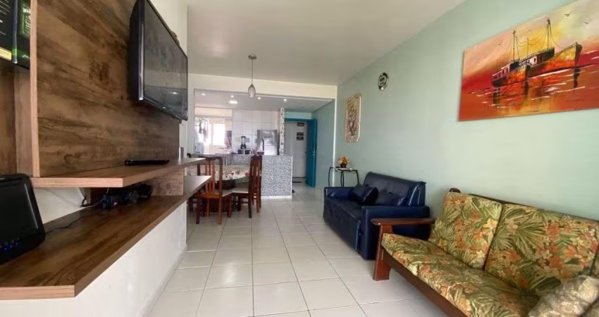Apartamento para locação na Mirim - 2 dormitórios, vista mar e lazer de resort.
