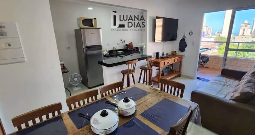 Apartamento para locação na aviação - 2 dormitórios, mobiliado e vista mar.