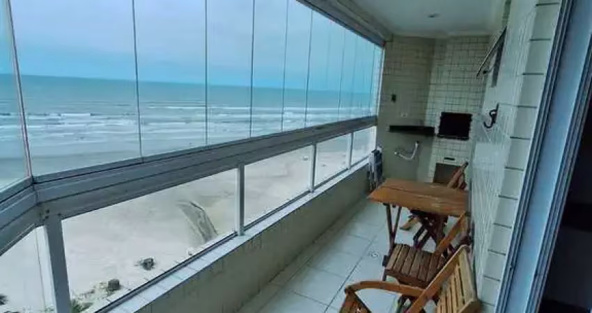 Apartamento frente mar a venda no maracanã - 1 dormitório, mobiliado.