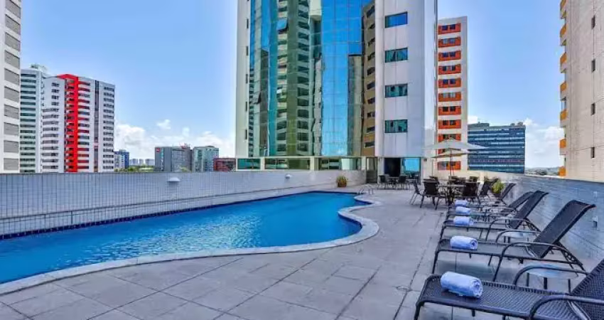 Jean Charles / Boa Viagem: flat lindo, vista mar, avenida boa viajem, muito ventilado, lazer completo