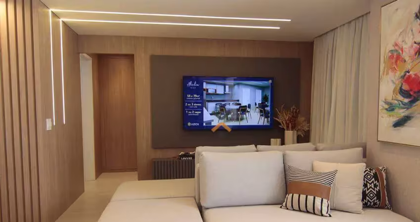 Apartamento com 3 dormitórios à venda, 79 m² por r$ 740.000,00 - vila valparaíso - santo andré/sp