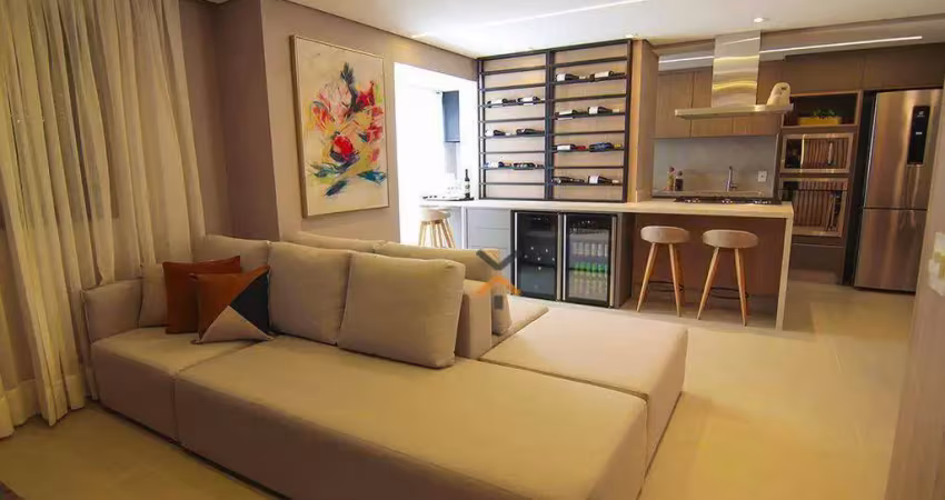 Apartamento com 3 dormitórios à venda, 79 m² por r$ 745.500,00 - vila valparaíso - santo andré/sp