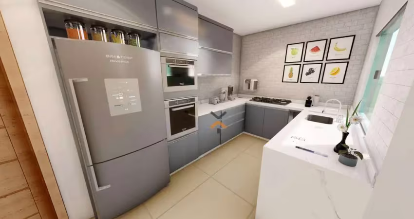 Apartamento com 2 dormitórios à venda, 53 m² por R$ 356.000,00 - Parque das Nações - Santo André/SP