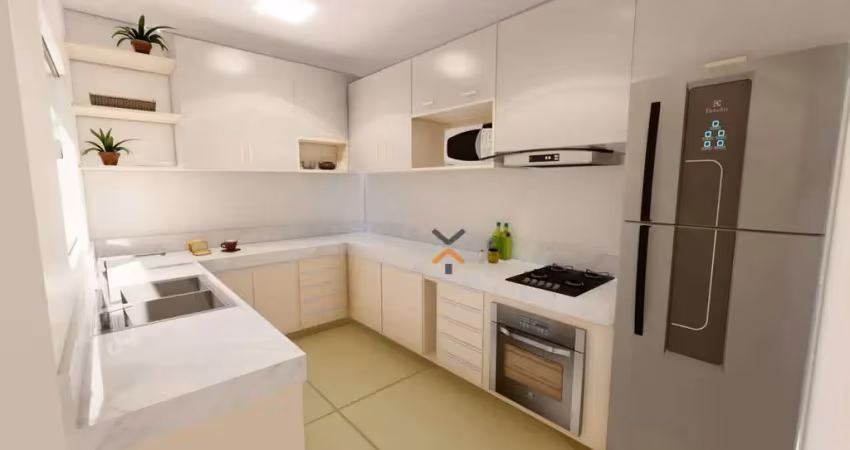 Apartamento com 2 dormitórios à venda, 58 m² por R$ 357.200,00 - Parque das Nações - Santo André/SP