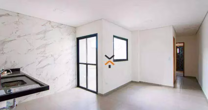 Apartamento com 2 dormitórios à venda, 58 m² por R$ 373.000,00 - Vila Eldízia - Santo André/SP