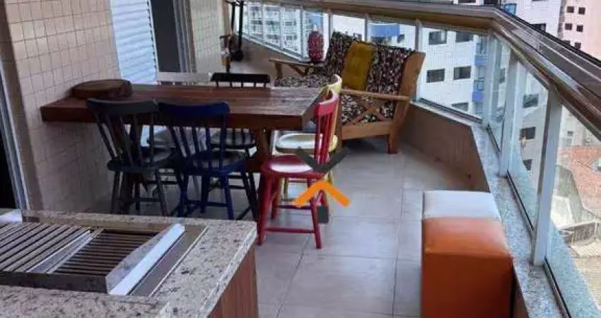 Apartamento com 3 dormitórios à venda, 127 m² por r$ 990.000 - aviação - praia grande/sp