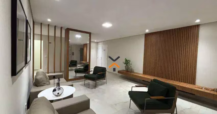 Apartamento com 1 dormitório para alugar, 40 m² por R$ 2.260,51/mês - Vila São Pedro - Santo André/SP