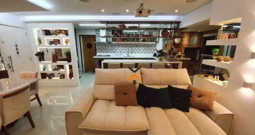 Apartamento com 3 dormitórios à venda, 115 m² por r$ 1.335.000,00 - jardim - santo andré/sp