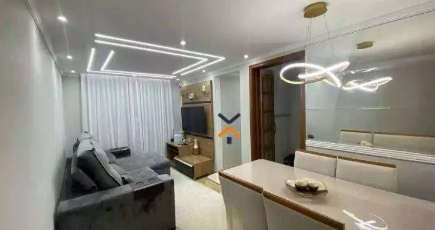 Apartamento com 2 dormitórios à venda, 50 m² por r$ 320.000,00 - parque erasmo assunção - santo andré/sp