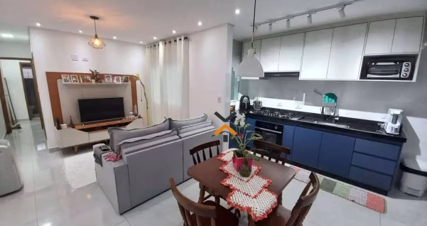 Cobertura com 3 dormitórios à venda, 130 m² por r$ 820.000,00 - campestre - santo andré/sp