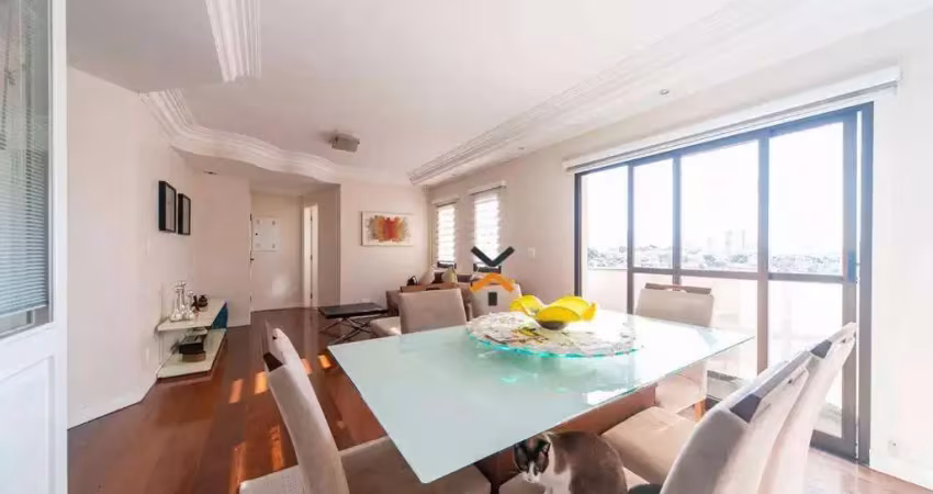 Apartamento com 3 dormitórios para alugar, 143 m² por r$ 10.800/mês - vila bastos - santo andré/sp