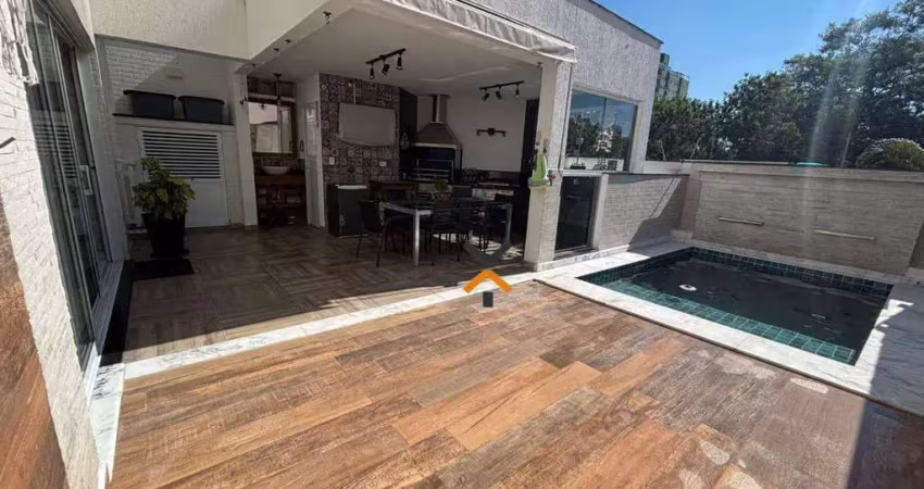 Sobrado com 5 dormitórios para alugar, 400 m² por r$ 16.220,00/mês - campestre - santo andré/sp