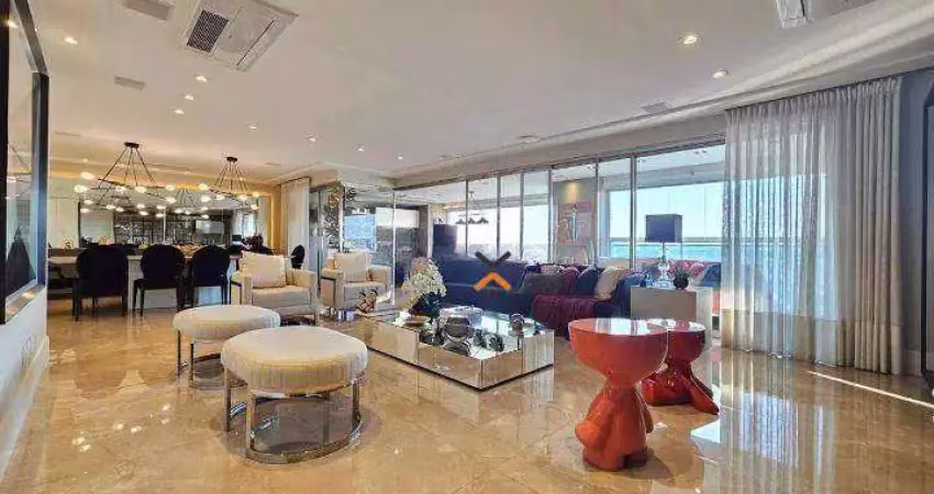 Apartamento com 3 dormitórios para alugar, 290 m² por r$ 20.000,00/mês - santo antônio - são caetano do sul/sp