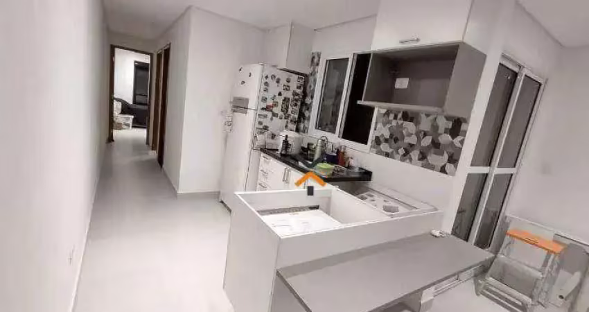 Apartamento com 2 dormitórios para alugar, 55 m² por r$ 3.323,00/mês - campestre - santo andré/sp