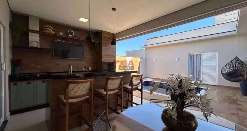 Impecável casa à venda em indaiatuba-sp, jardim residencial viena, 3 quartos, 1 suíte, 3 salas, 3 banheiros, 4 vagas, 189m².