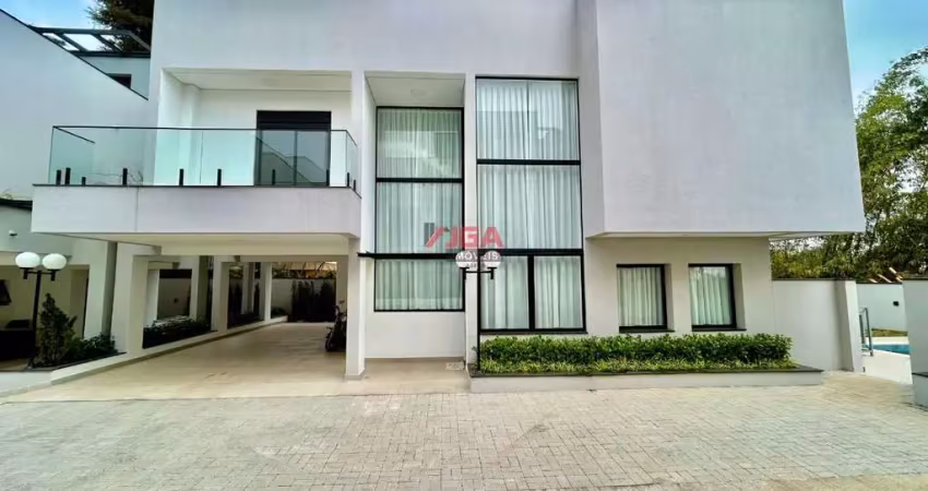 Luxuosa casa com piscina recém entregue em condomínio à venda no jardim prudência:  4 suítes, 2 salas, 6 banheiros, 3 vagas, 436 m².
